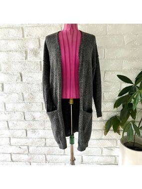 Anthropologie Gray Knit Cardigan Sweater